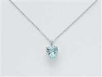 Collana Miluna Donna Acquamarina in Oro bianco Acquamarina CLD4285